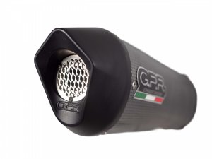 Slip-on exhaust GPR FURORE EVO4 Matte Black including removable db killer and link pipe