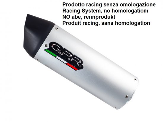 Universal racing silencer GPR TUNING.RACE.5 FURORE Srebrna without link pipe