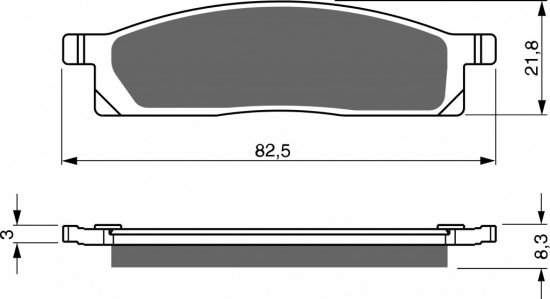 Zavorne obloge GOLDFREN 034 K5