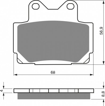 Zavorne obloge GOLDFREN 067 S3