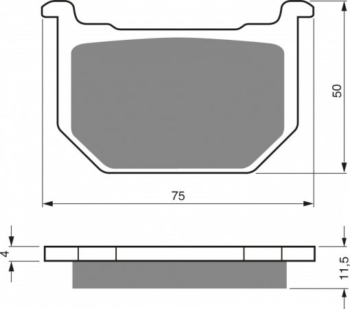 Zavorne obloge GOLDFREN 075 AD  OFF-ROAD FRONT