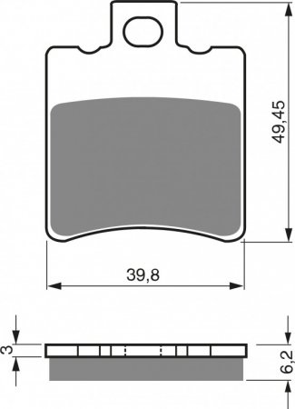 Zavorne obloge GOLDFREN 098 S3