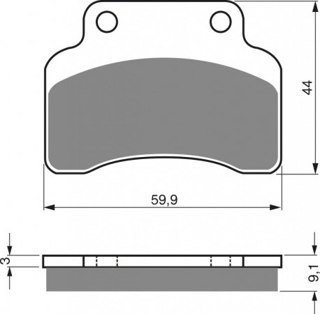 Zavorne obloge GOLDFREN 136 S3