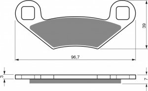 Zavorne obloge GOLDFREN AD  OFF-ROAD FRONT