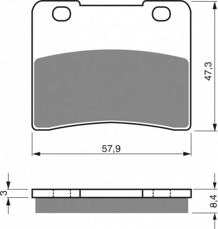 Zavorne obloge GOLDFREN 172 S3