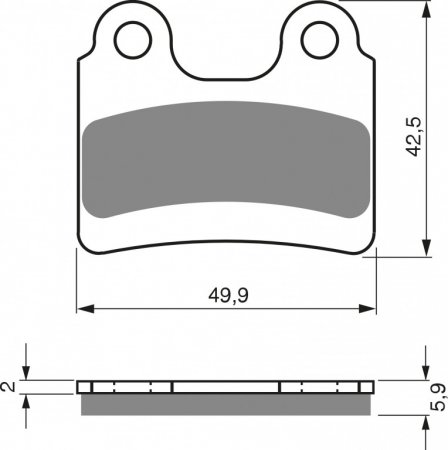 Zavorne obloge GOLDFREN 198 K5