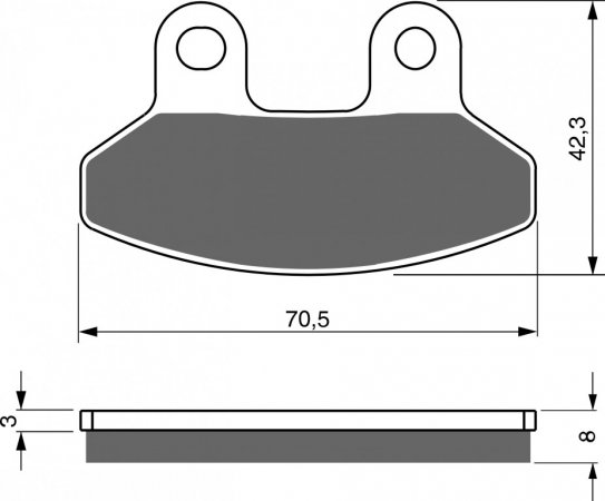 Zavorne obloge GOLDFREN 234 S3