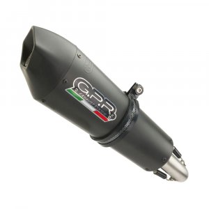 Slip-on exhaust GPR GP EVO4 Titanium Matte Black including removable db killer and link pipe