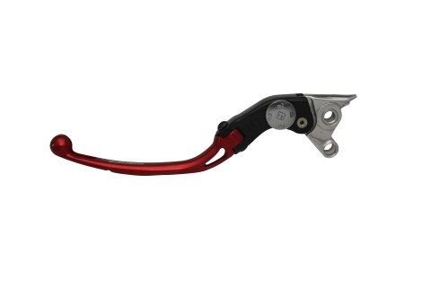 Adjustable folding lever ACCOSSATO aluminium, master cylinder rdeč