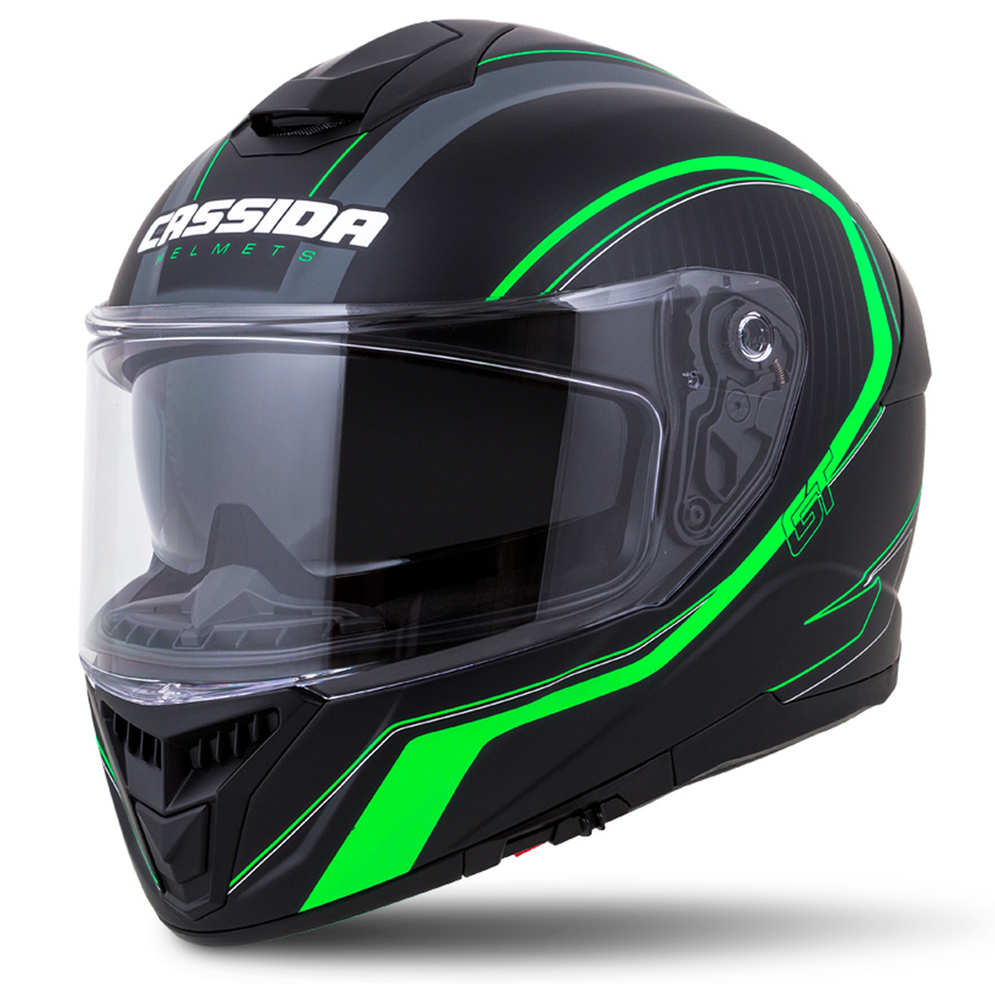 Full face helmet CASSIDA Integral GT 2.0 Reptyl black/ green/ white 2XL