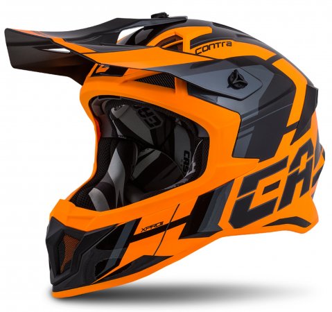 Motocross Helmet CASSIDA Cross Pro II Contra orange/ black/ grey XS za DUCATI 748 S