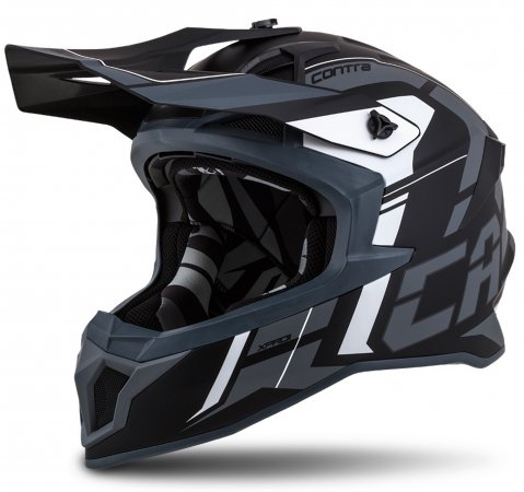 Motocross Helmet CASSIDA Cross Pro II Contra matt grey/ black/ white XL za DUCATI 748 S