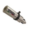 Slip-on exhaust GPR A.2.M3.INOX M3 Brushed Stainless steel including removable db killer and link pipe