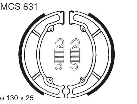 Zavorne čeljusti LUCAS za HONDA CN 250 Helix (1988-1992)