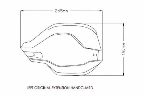 Ščitniki za roke PUIG EXTENSION smoke za BMW R 1250 GS Adventure (2018-2024)