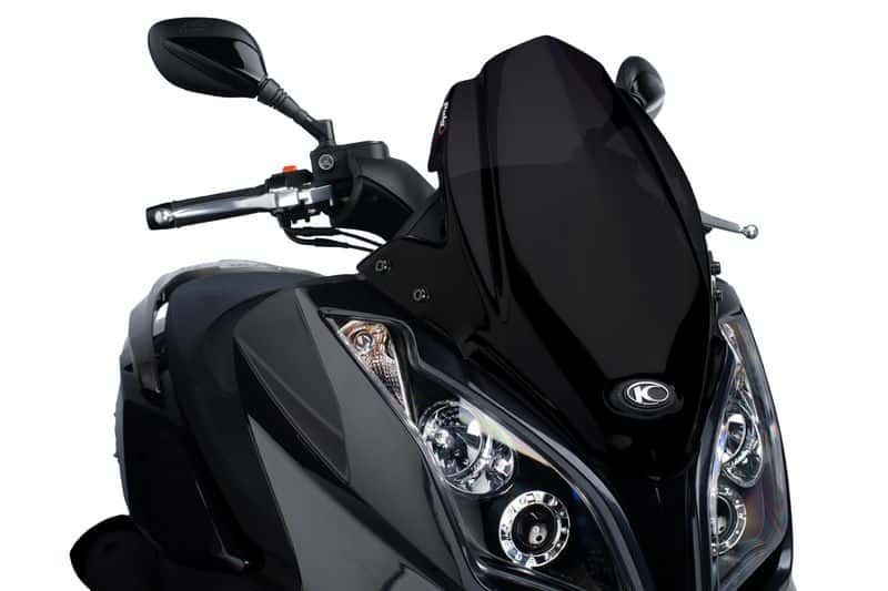 Windshield PUIG 5522N V-TECH LINE SPORT črna