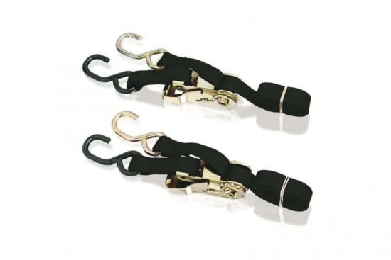 Straps PUIG 6274N TIE DOWN WITH HOOKS črna par