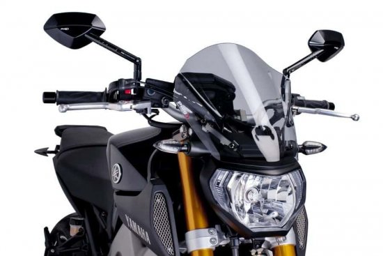 Windshield PUIG NEW. GEN TOURING smoke za HYOSUNG GV 250 Aquila