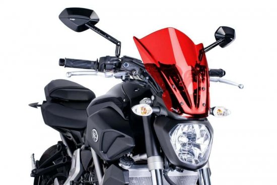 Windshield PUIG NEW. GEN TOURING rdeč za BMW R 1200 R