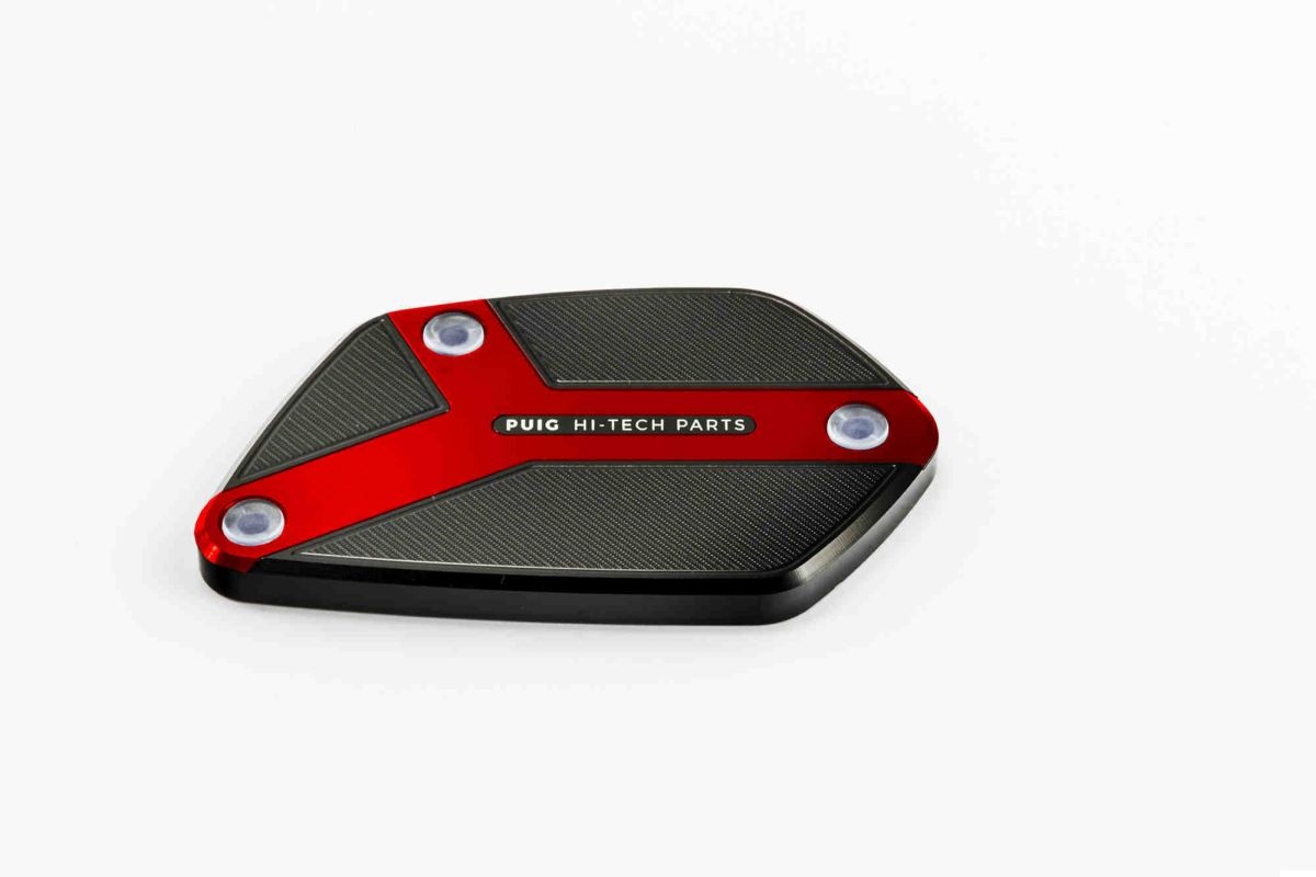 Brake tank cover PUIG 9530R rdeč