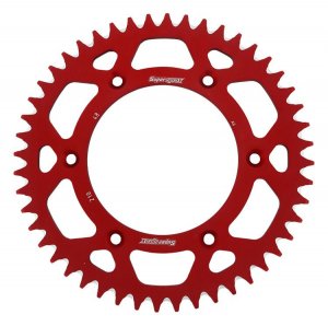 Rear ALU sprocket SUPERSPROX rdeč 48T, 520