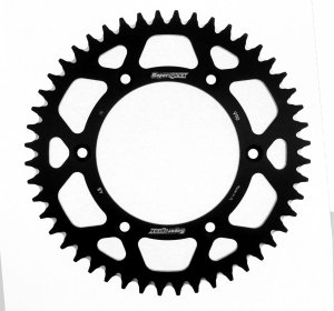 Rear ALU sprocket SUPERSPROX črna 48T, 520