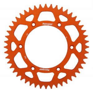 Rear ALU sprocket SUPERSPROX oranžna 48T, 520