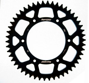 Rear ALU sprocket SUPERSPROX črna 50T, 520