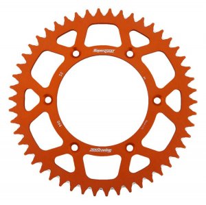 Rear ALU sprocket SUPERSPROX oranžna 50T, 520