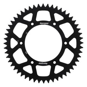 Rear ALU sprocket SUPERSPROX črna 52T, 520