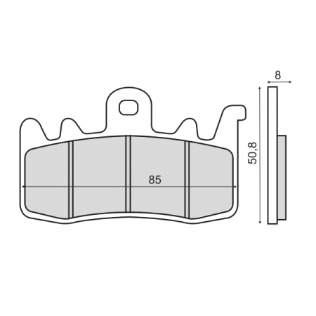 Zavorne obloge RMS sintered za BMW R 1200 R (2014-2015)