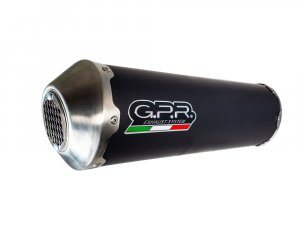 Slip-on exhaust GPR EVO4 ROAD Matte Black including removable db killer and link pipe