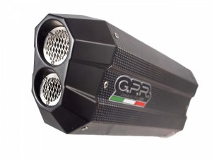 Slip-on exhaust GPR SONIC Brushed Stainless steel including removable db killer and link pipe