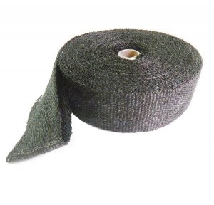 Fiberglass exhaust wrap MOTION STUFF (1x50mm, 15m) črna