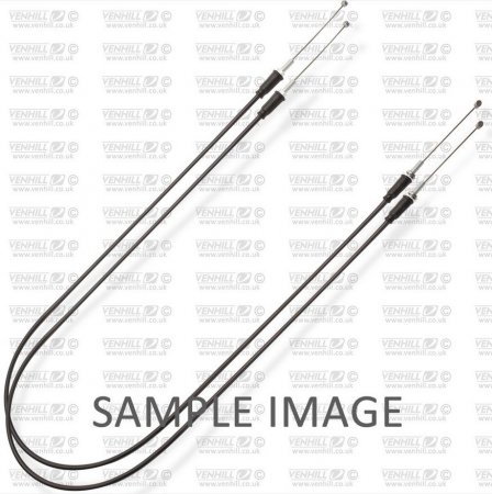 Throttle cables (pair) Venhill H02-4-056-BK featherlight črna