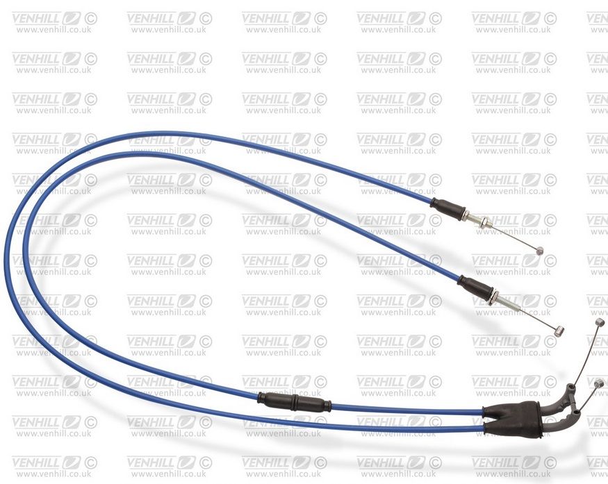 Throttle cables (pair) Venhill K01-4-045-BL featherlight moder