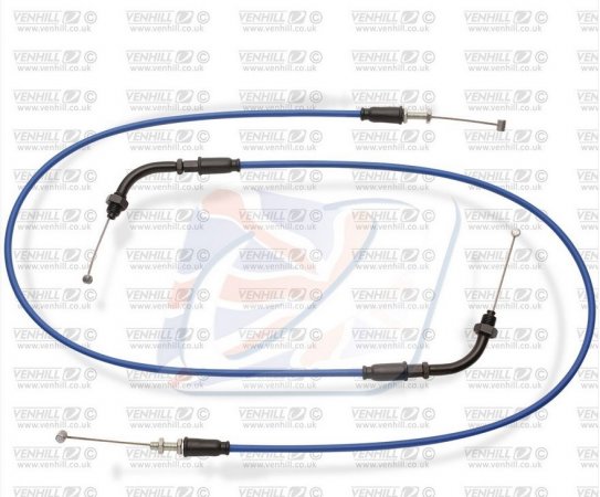 Throttle cables (pair) Venhill H02-4-106-BL featherlight moder