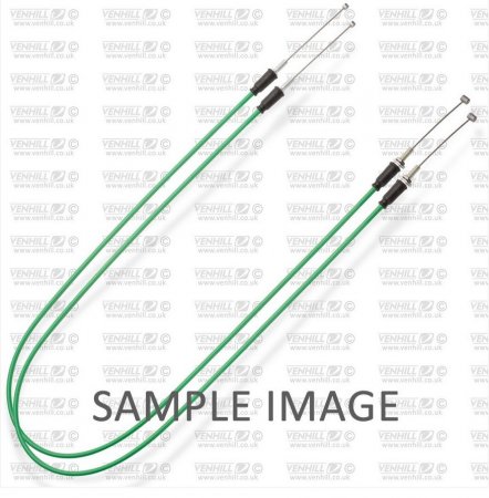 Throttle cables (pair) Venhill H02-4-056-GR featherlight zelena