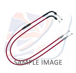 Throttle cables (pair) Venhill H02-4-127-RD featherlight rdeč