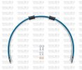 Set zadnjih zavornih cevi Venhill GUZ-5001R-TB POWERHOSEPLUS (1 cev v kompletu) Translucent blue hoses, chromed fittings