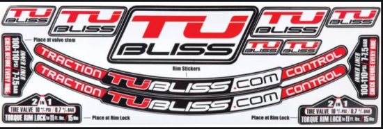 RIM sticker TUbliss Nuetech - USA za BETA RR 450 (2005-2014)