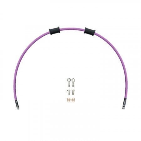 Set cevi za sklopko Venhill KAW-11010C-PU POWERHOSEPLUS (1 cev v kompletu) Purple hoses, chrome fittings