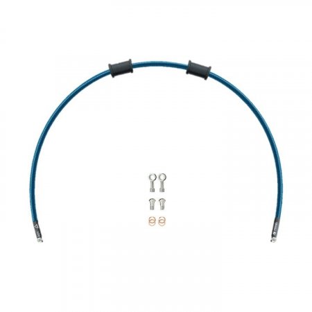 Set cevi za sklopko Venhill KAW-11010C-TB POWERHOSEPLUS (1 cev v kompletu) Translucent blue hoses, chrome fittings