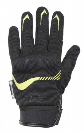 Rokavice GMS ZG40007 JET-CITY KIDS black-yellow fluo L