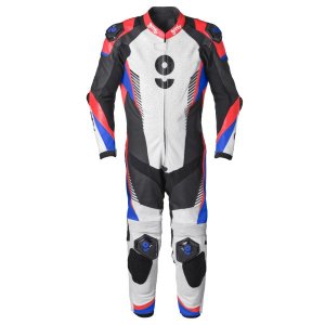 1 piece Leather Suit GMS GRC-1 black-blue-red 48H