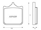 Zavorne obloge ACCOSSATO AGPA189 ST